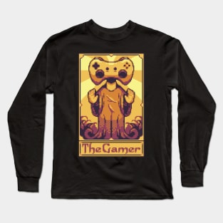 Gamer Pixel Tarot-Karte Controller Gaming Long Sleeve T-Shirt